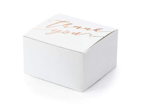 'Thank You' Favour Box - White