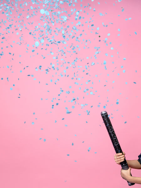 20cm Gender Reveal Confetti Cannon, Pink Wholesale - Smiffys Trade