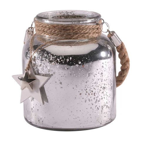Wholesale Silver Speckled Hanging Candle Jar