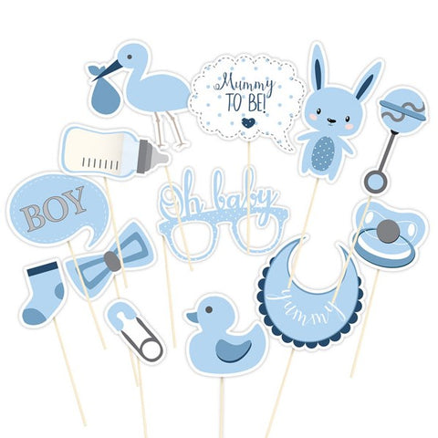 Wholesale 'Oh Baby' Photo Booth Props (Blue)