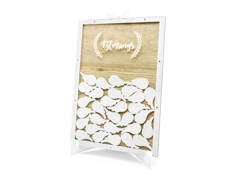 Wholesale Wooden Guest Book - Blessings