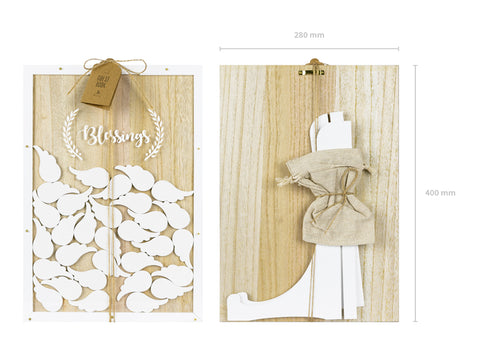 Wooden Guest Book - Blessings