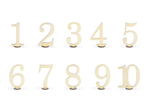 Wholesale Wooden Table Numbers - 1 to 10