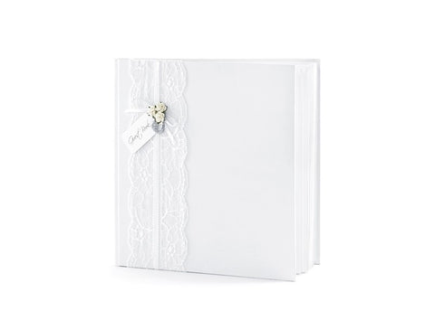 Wholesale White / Lace Guest Book