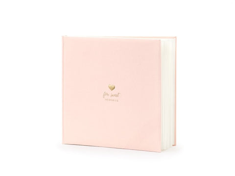 Wholesale Pink Guest Book - 'For Sweet Memories'