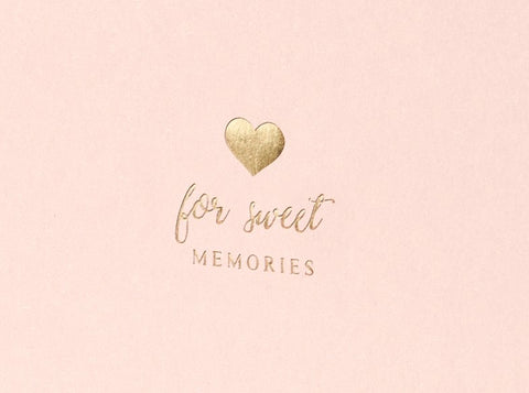 Pink Guest Book - 'For Sweet Memories'