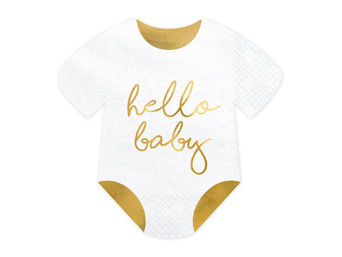 Hello Baby Paper Napkins - 20 Pack
