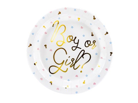 Boy or Girl ? Paper Plates - 6 Pack