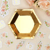 WHOLESALE Gold Hexagonal Plates - Small - 8 Pack