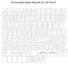 A to Z & Number Stencil Kit