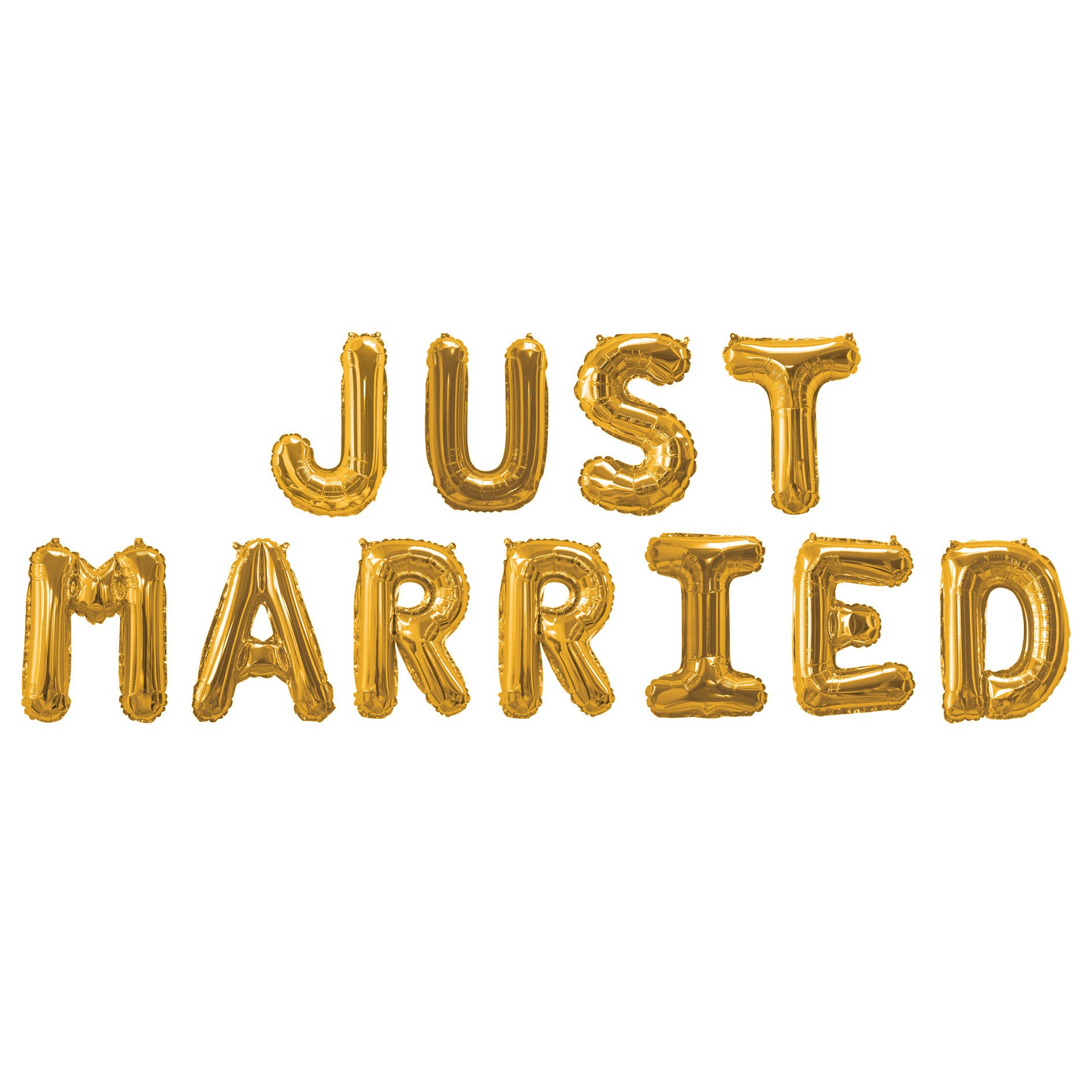 Just Married Balloon Bunting - Gold– SW Wholesale