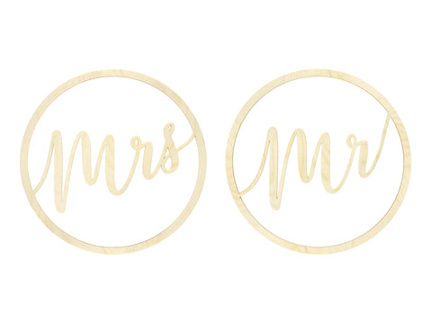 Wholesale Wooden Mr and Mrs Hanging Decoration