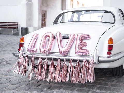 Rose Gold Car Decorating Kit - Love
