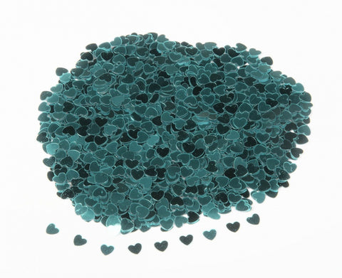 Turquoise Hearts Table Confetti