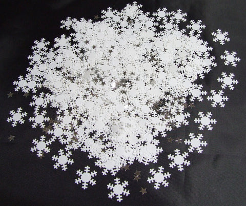 White Snowflake Table Confetti