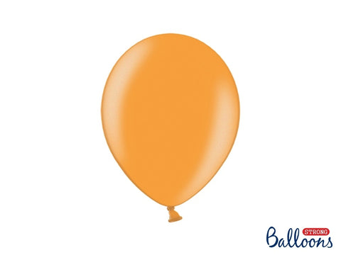 Mandarin Orange Metallic Balloons 11inch (100 Per Pack)