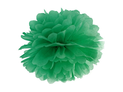 Tissue Paper Pompom -  Emerald Green 35cm