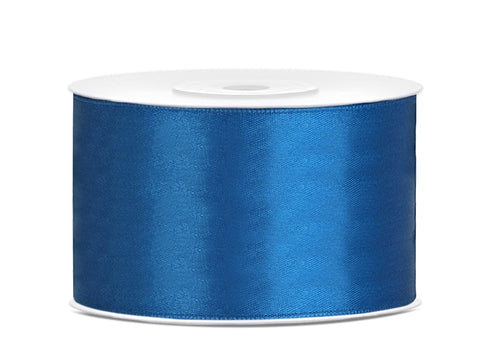 Blue Double Sided Satin Ribbon (38mm / 25m)