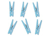 Baby Blue Wooden Pegs (10 Per Pack)
