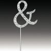 Diamante Ampersand / And Cake Pick Silver