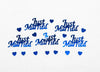 Just Married Royal Blue Table Confetti